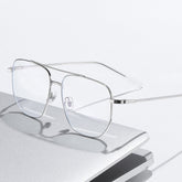 Al Metal Double Bridges Glasses Frame Rectangle Frames Southood